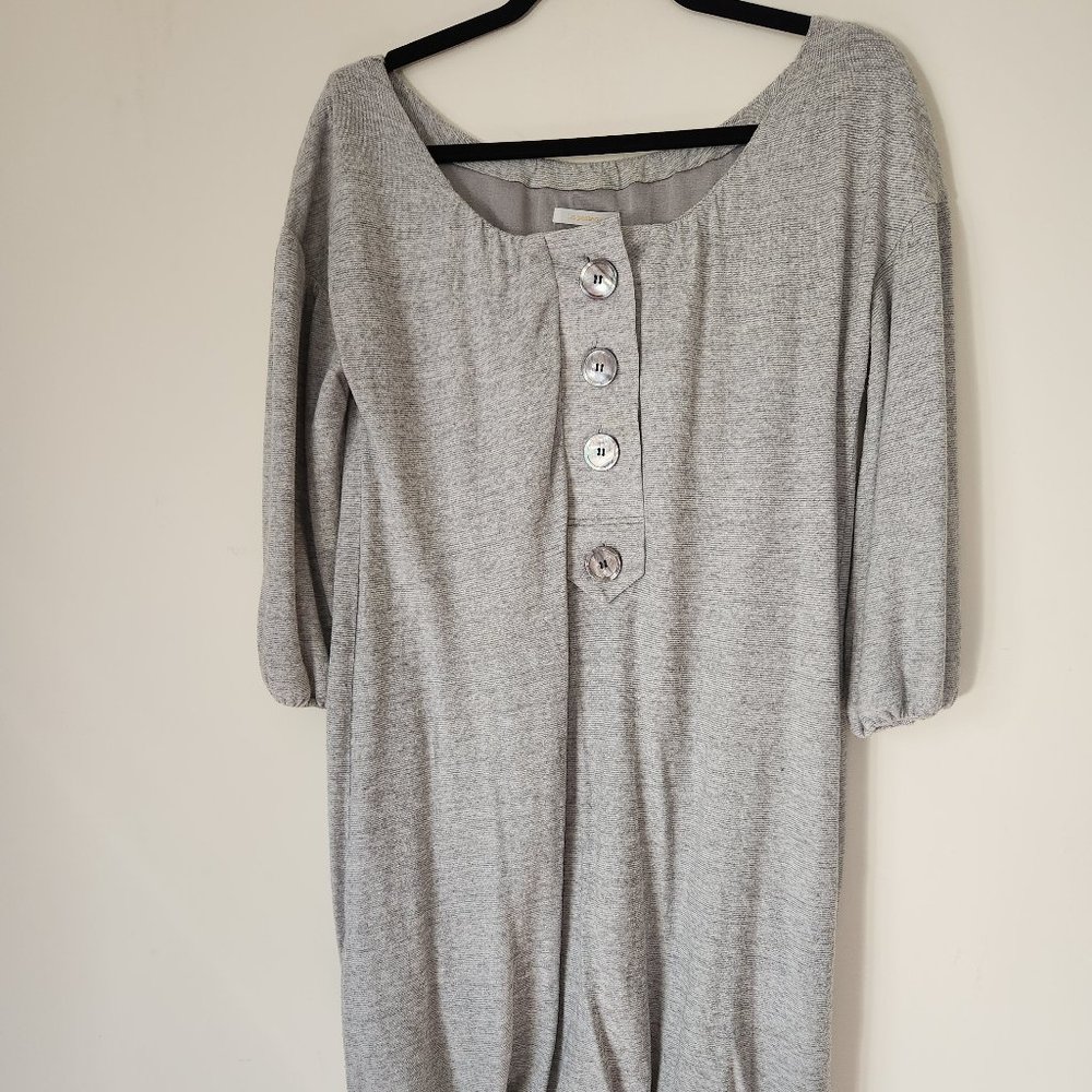 La Pasteque Light Grey Off-the-Shoulder Dress